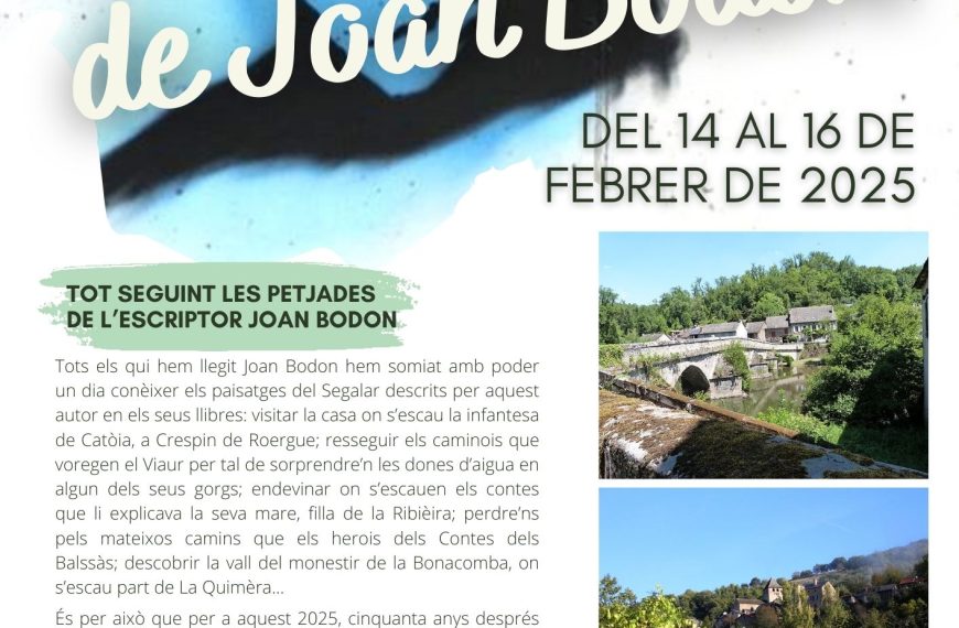 Viatge “Paisatges de Joan Bodon”