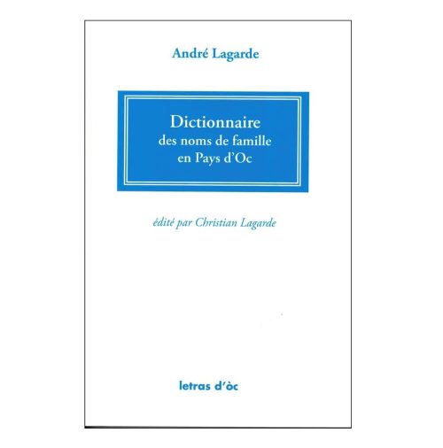 Dictionnaire des noms de famille en Pays d’Oc